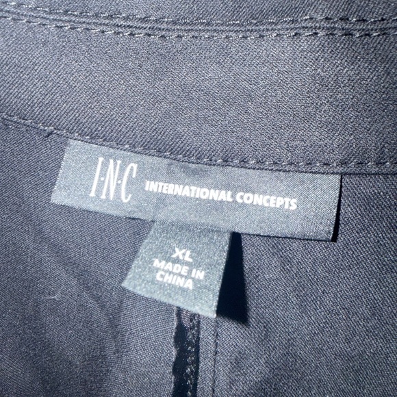 INC International Concepts Black Trench Coat - Picture 5 of 6